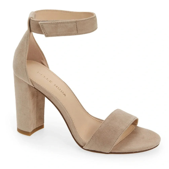 New in Box Pelle Moda Briar ankle strap sandal size 10 tan nude color - Picture 1 of 3